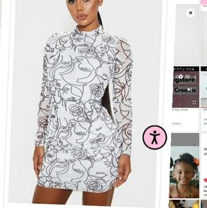 Cool dress with faces